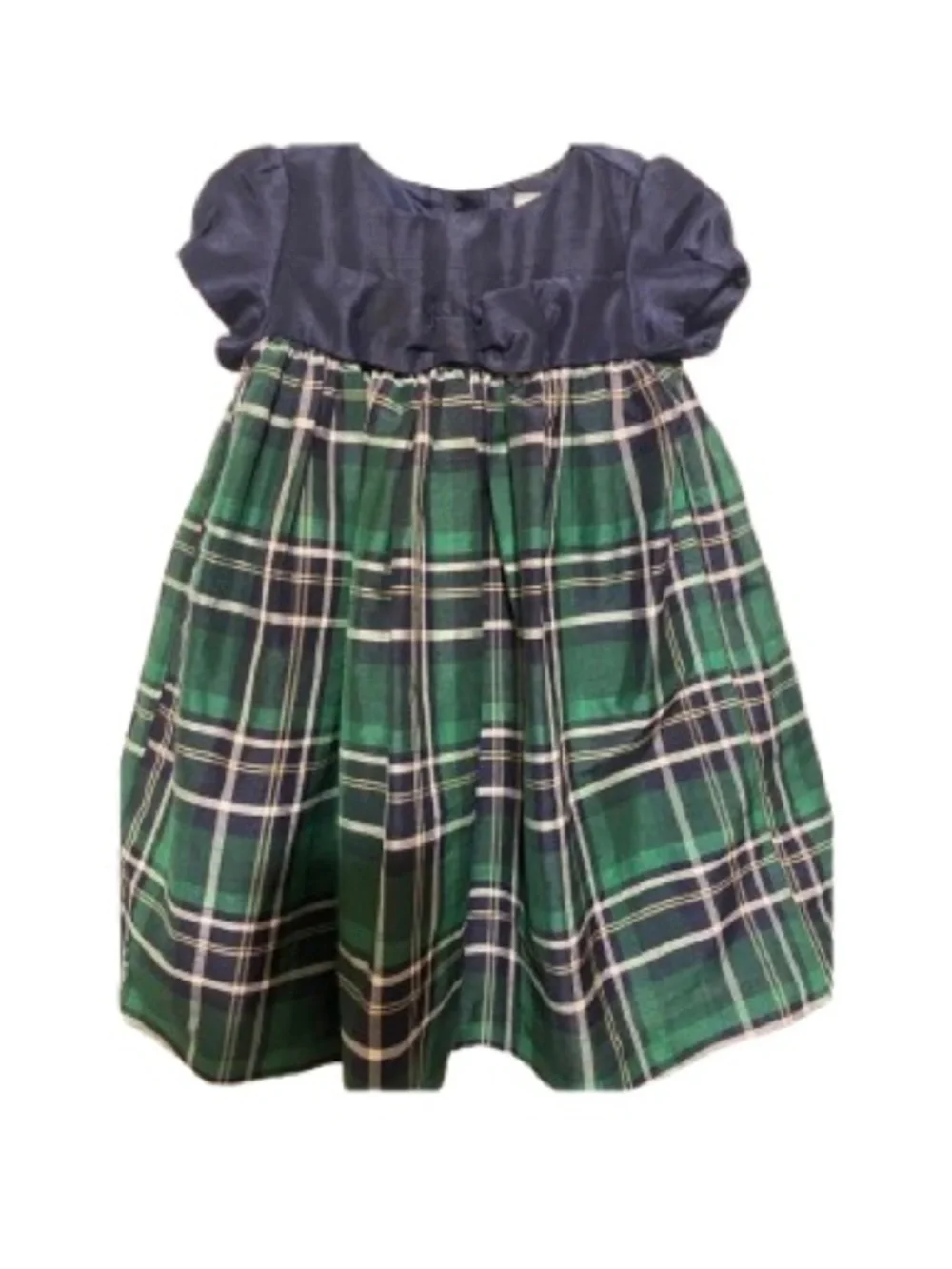 Gymboree Plaid Green Dress Size18-24Months